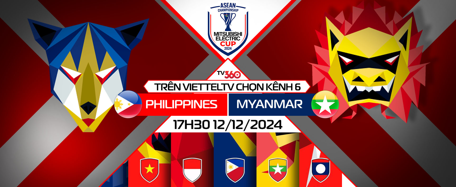 Link xem trực tiếp Philippines và Myanmar (ASEAN Cup 2024)